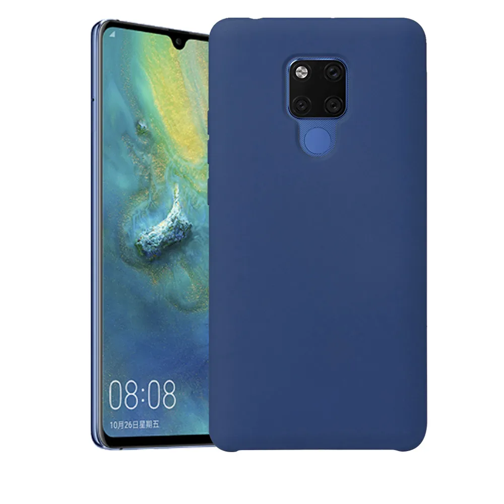Роскошный тонкий имитация жидкого силикона чехол для телефона huawei mate 20 X сплошной