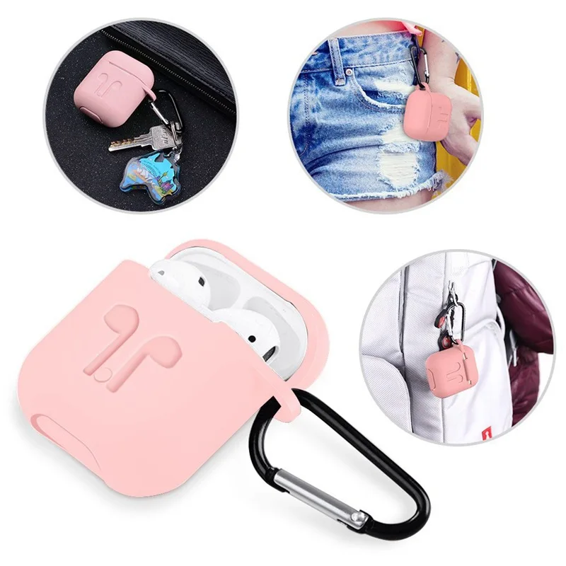 Мягкий силиконовый чехол для наушников для Apple Airpods i7 i10 Tws, чехол для наушников, противоударные аксессуары для наушников, защитная коробка для зарядки