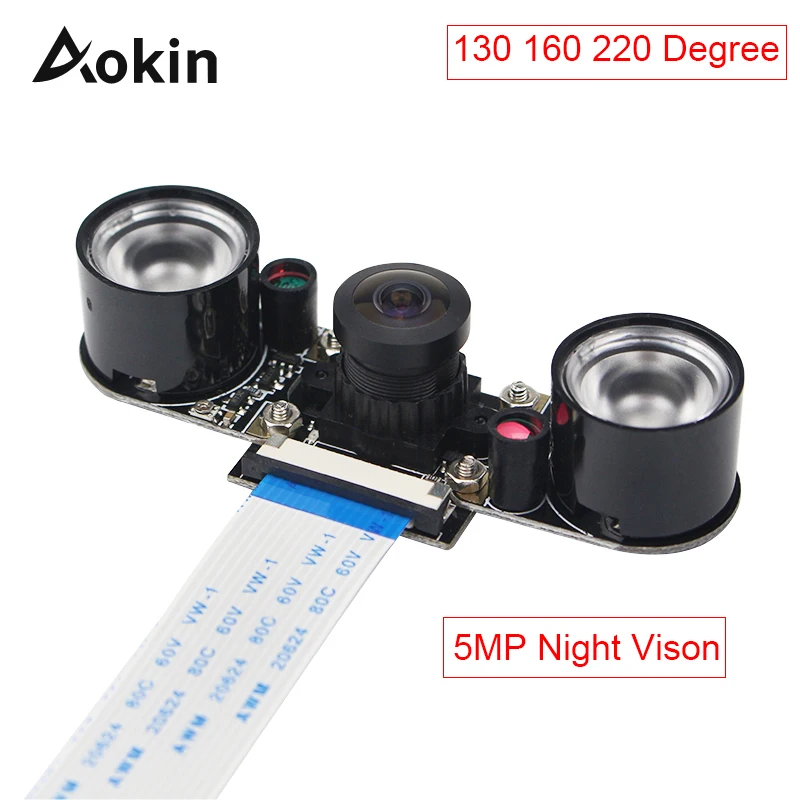 5 МП для Raspberry Pi 3 Model B + камера 130 160 220 градусов OV5647 с ночным видением фокусная