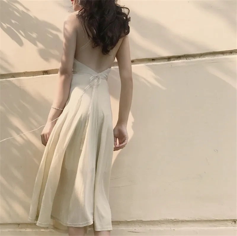 2018 New Summer Party Elastic Gold Dress Women Backless Sexy Beach Retro Bodycon Vestidos | Женская одежда