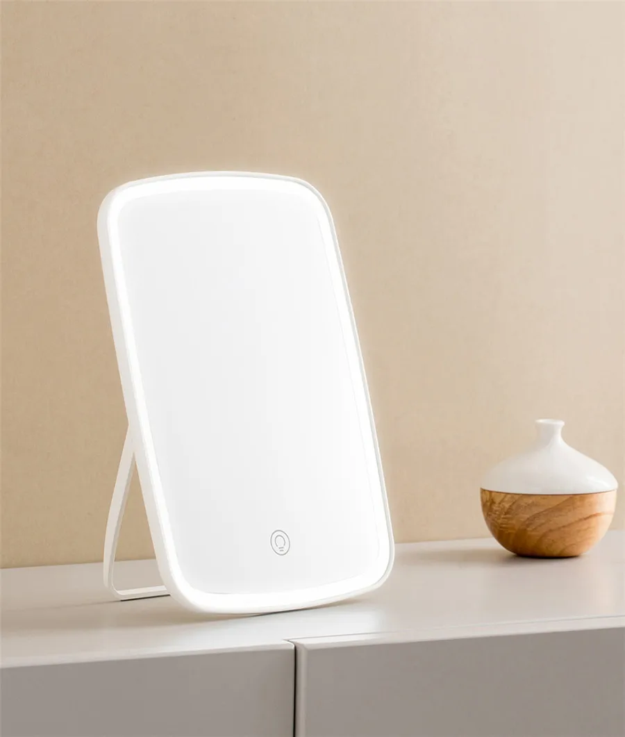 xiaomi Mijia Умный интеллектуальный портативный косметический зеркальный Настольный светодиодный светильник, портативный складной светильник, зеркальный столик для общежития