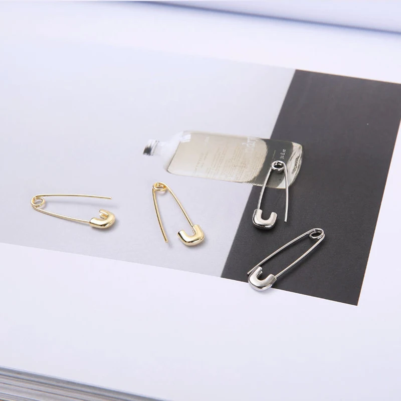 2020 новые минималистичные серьги гвоздики в стиле унисекс золотого и серебряного