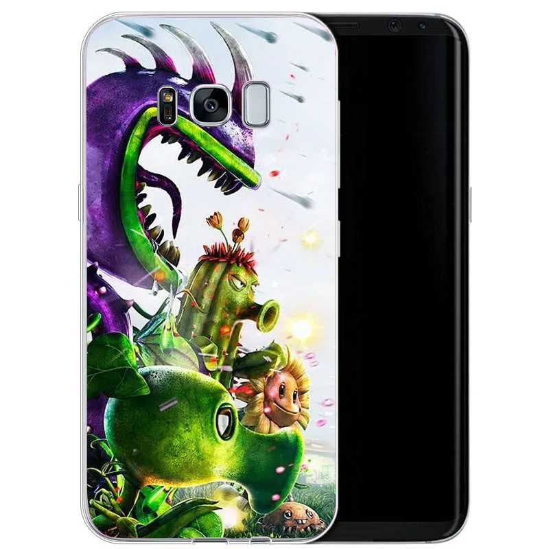 Мягкий Новый стиль Растения против Зомби для Samsung 2016 2017 A5 A7 J3 J5 J7 A6 A8 A6PIUS A8PIUS Core Prime