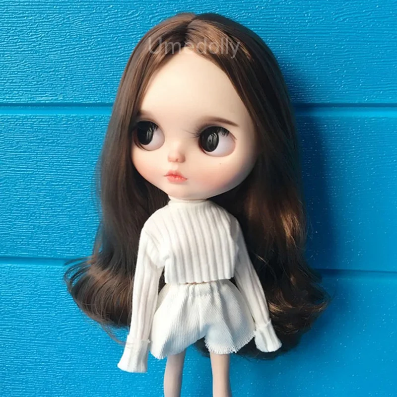 1 шт. Одежда для кукол Барби ручной работы белый свитер Blyth Pullip Licca Azone штаны шорты