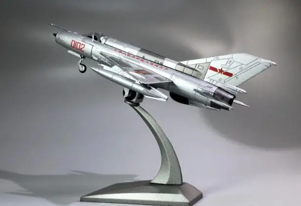 Редкое Специальное предложение 1/72 Китай ВВС J7(серия MiG 21) модель истребителя Коллекционная модель сплава