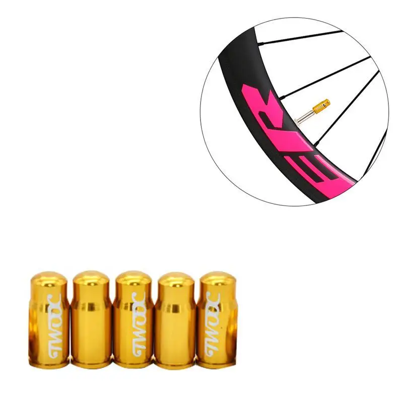 5 шт. французский стиль алюминиевый сплав колеса велосипеда клапан Крышка