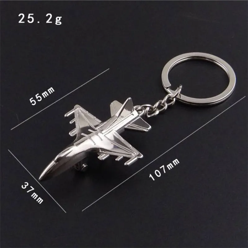 Aircraft Keychain Helicopter Key Chain Fighter Key Pendant Aviation Small Gift Souvenir