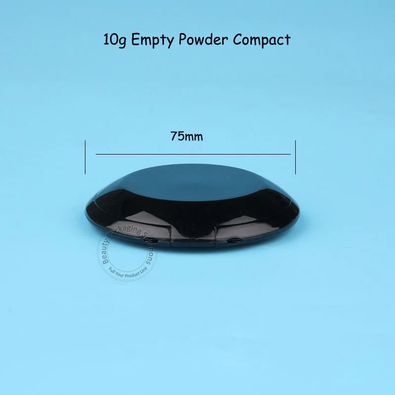 50 шт./лот оптовая продажа пластиковая пустая коробка для порошка 10 г с зеркалом