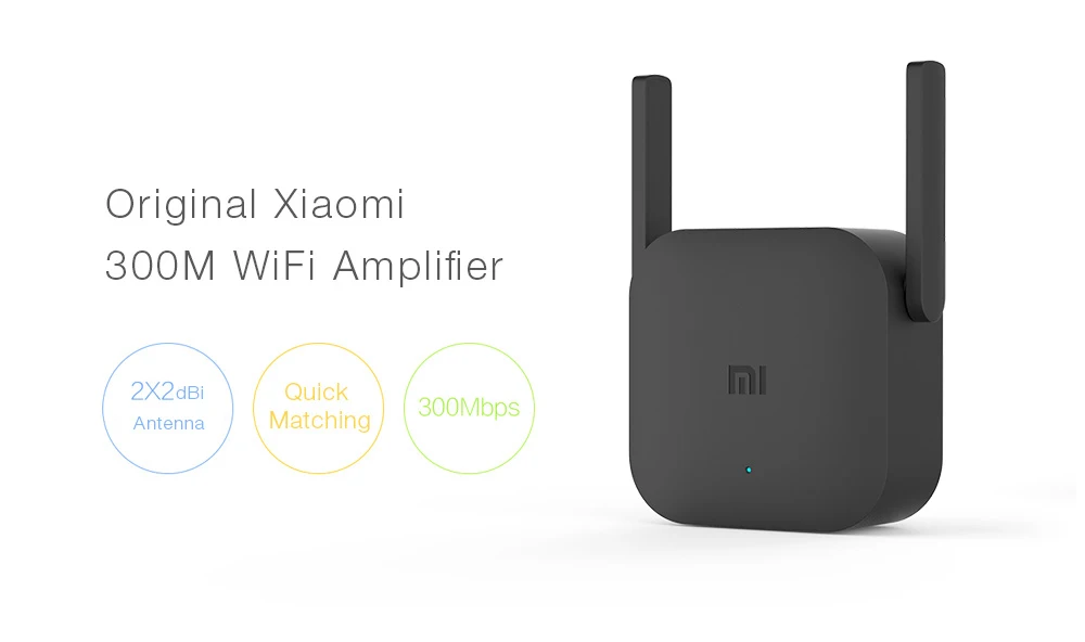 Xiaomi WiFi ретранслятор Pro 300 м усилитель 2 4G Wifi сигнала Roteador приложение дистанционное