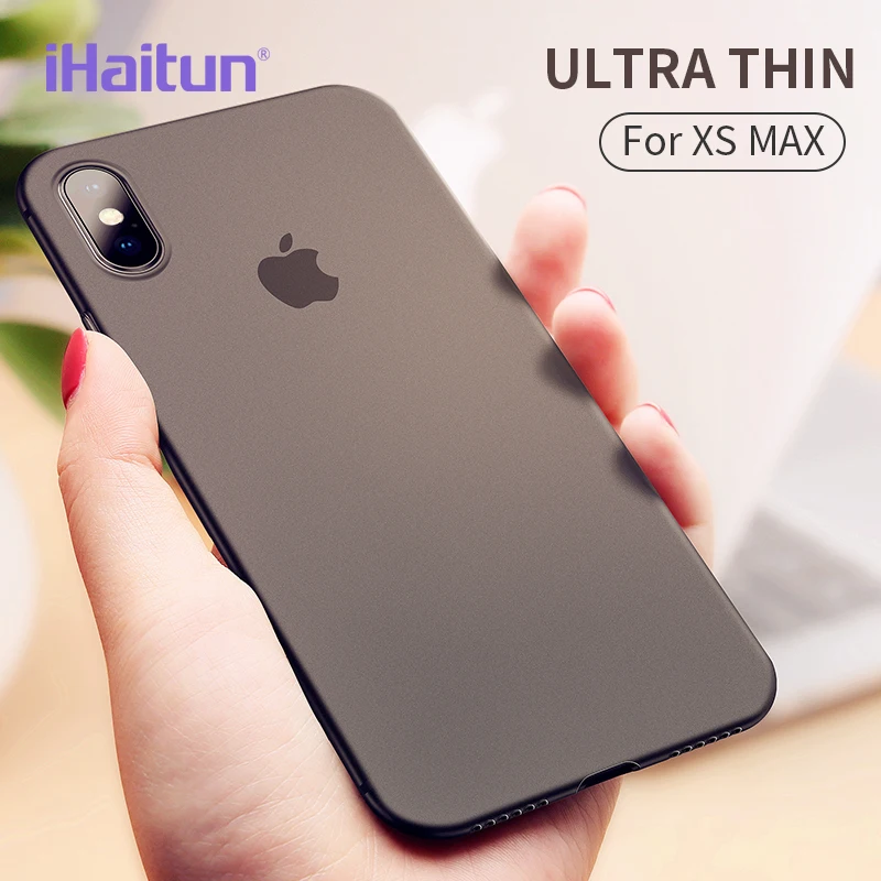 IHaitun Роскошный тонкий мягкий с краями чехол на айфон 10 XS MAX XR X матовый защитный