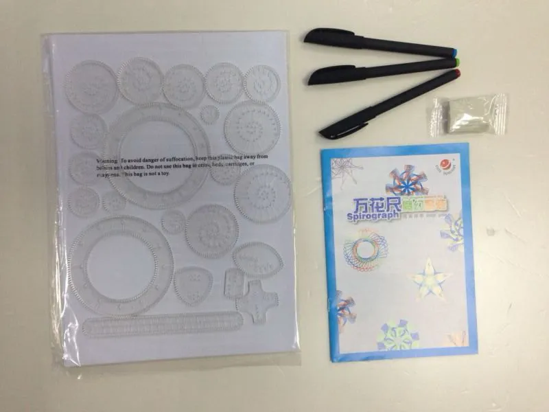 Бесплатная доставка Развивающие игрушки креативный Спирограф набор игрушек для