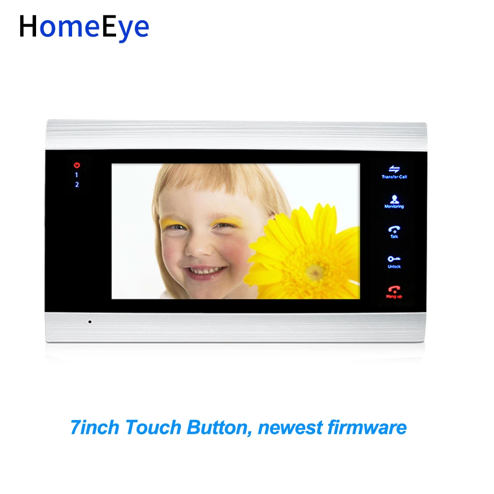 7 дюймовый внутренний монитор HomeEye экран дисплея для видеодомофона