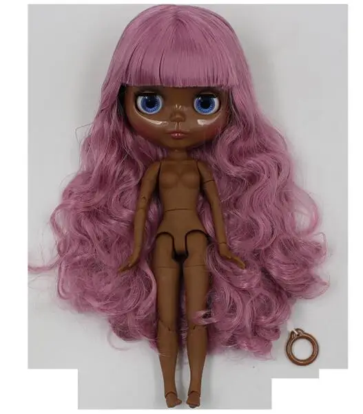 nude dolls 4 Супер черный обнаженный blyth кукла девушка куклы - Цвет: nude dolls 4