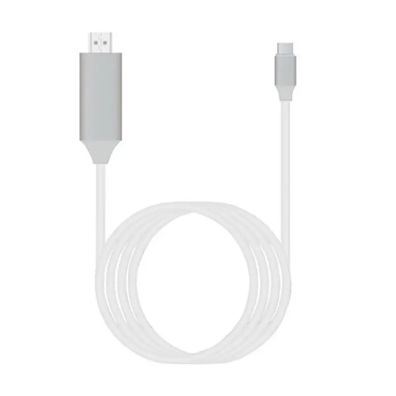 Full HD Тип C к HDMI USB 3,1 телефон к ТВ/HD ТВ видео кабель для samsung S8 S9 HUAWEI P20 2 м
