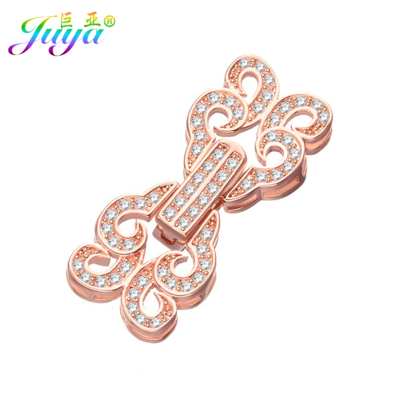 

Juya DIY Closure Locks Supplies Decoration Connector Fastener Clasps Accessories For Women Natural Stones Pearls Jewelry Making