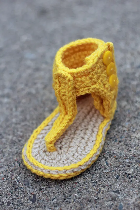 Сандалии кроше для маленьких девочек летние детские сапоги ROM желтые сандалии