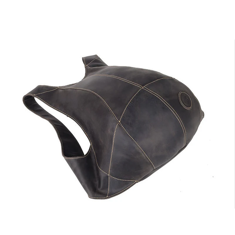 Рюкзак из натуральной кожи вне безопасной карман пакет сумки Для мужчин или