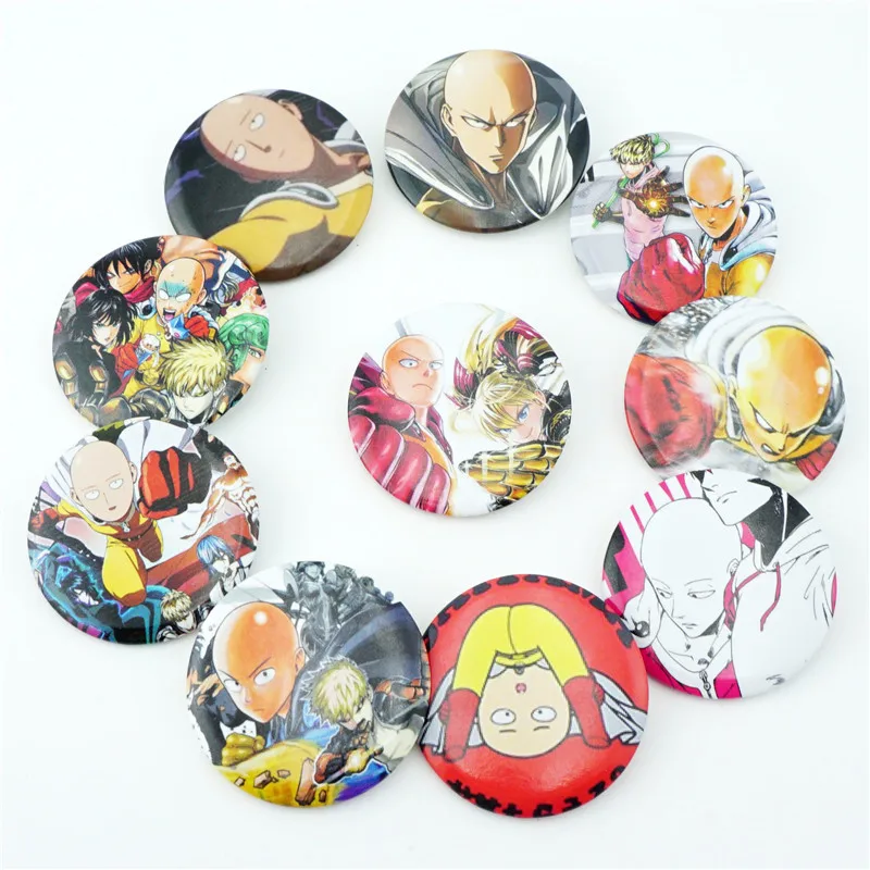 10 шт./компл. японский аниме ONE PUNCH MAN Saitama значки брошь нагрудное украшение