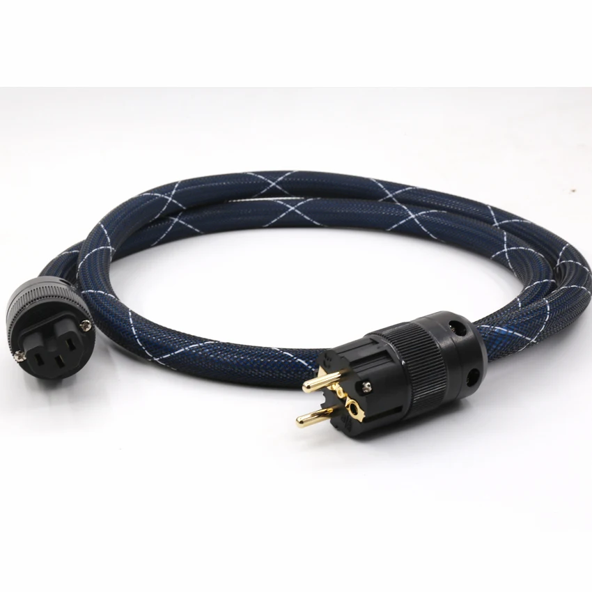Сетевой кабель Hifi P111 OCC с посеребренным покрытием европейская версия питания