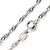 ROPE CHAIN 40CM Ювелирный дворец подлинное ожерелье из стерлингового серебра 925 пробы инжот витой трассировки Belcher змея бар Сингапур ко - Цвет камня: ROPE CHAIN 40CM
