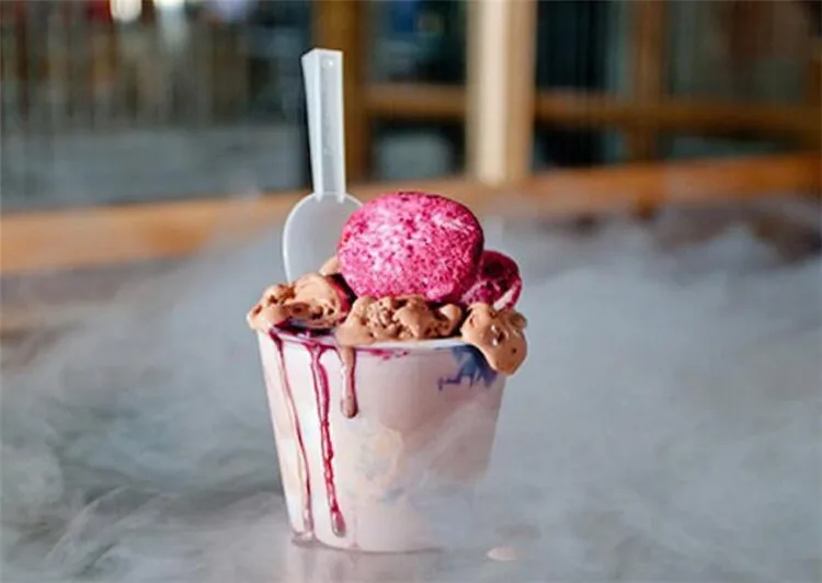 

New Arrival Ice Cream Refrigerant Equipment Smoke Liquid Nitrogen Ice Cream Machine