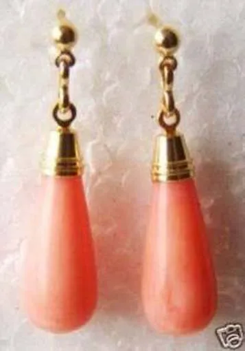

Hot selling>>> Faddish pink coral earrings -Bride jewelry free shipping