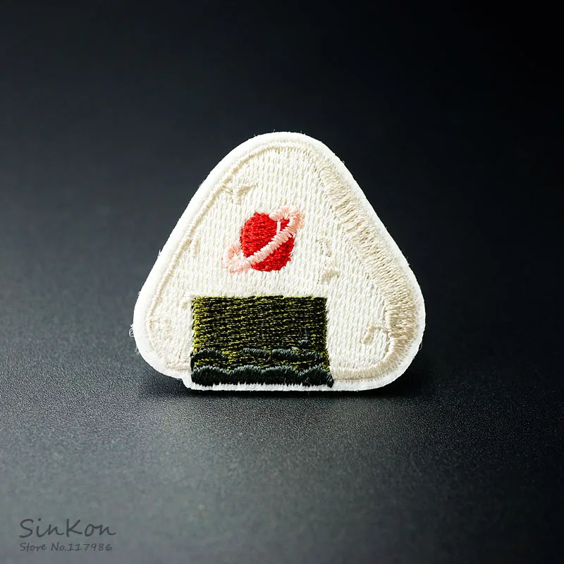 Rice Balls Size:3.5x4.0cm Iron On Badge Patch Embroidered Applique Sewing Clothes Stickers Garment Apparel Accessories | Дом и сад