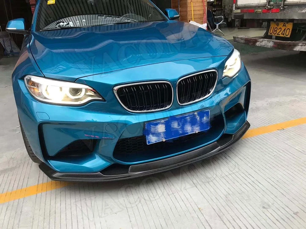 Углеродное волокно авто передний бампер спойлер для BMW F87 M2 2015-2018 м Стиль |