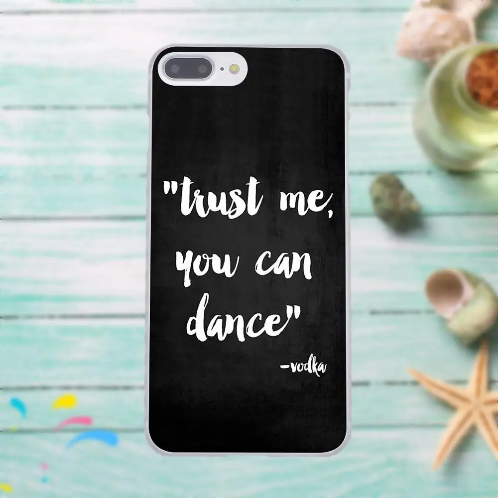 Мягкий резиновый чехол для телефона Samsung Galaxy A3 A5 A7 J1 J2 J3 J5 J7 2015 2016 2017 Trust Me You Can Dance