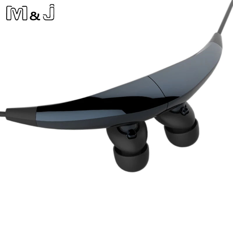 M &amp J J6 магнитное Спортивное ожерелье беспроводные Bluetooth наушники Стерео
