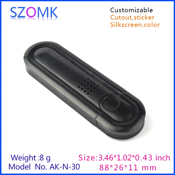 Szomk Новый Пластиковый корпус для usb-колонки сделай сам (25 шт.) 88*26*11 мм маленький