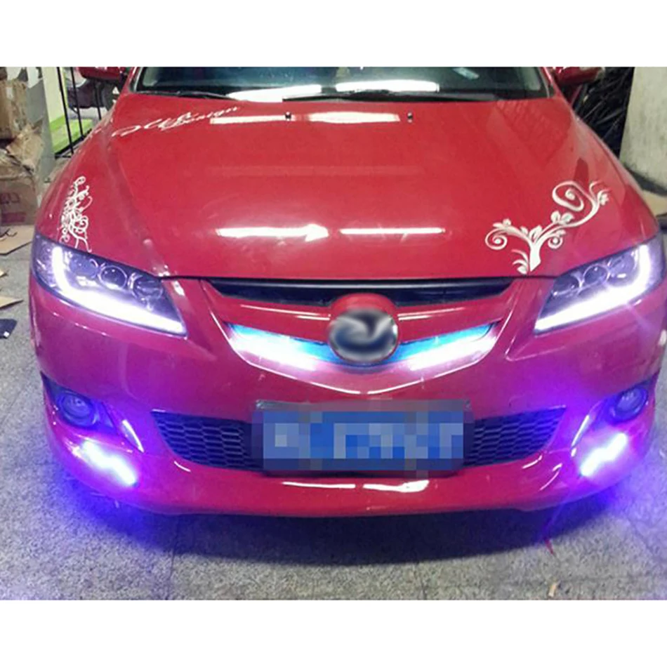 LVTUSI 1 пара светодиодный Cob DRL Светодиодный дневной светильник Z Форма для