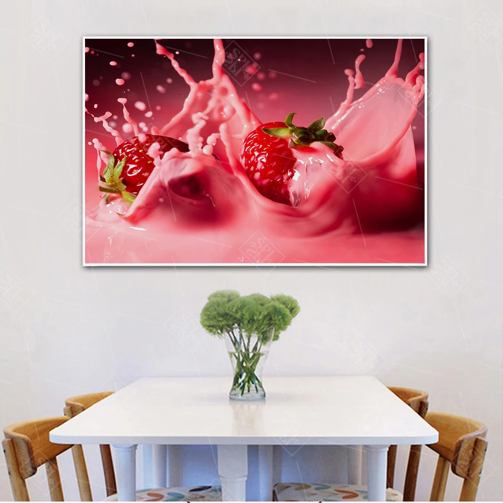 Кухня Бар Декор Красочный Плакат с изображением фруктов HD Печать современная