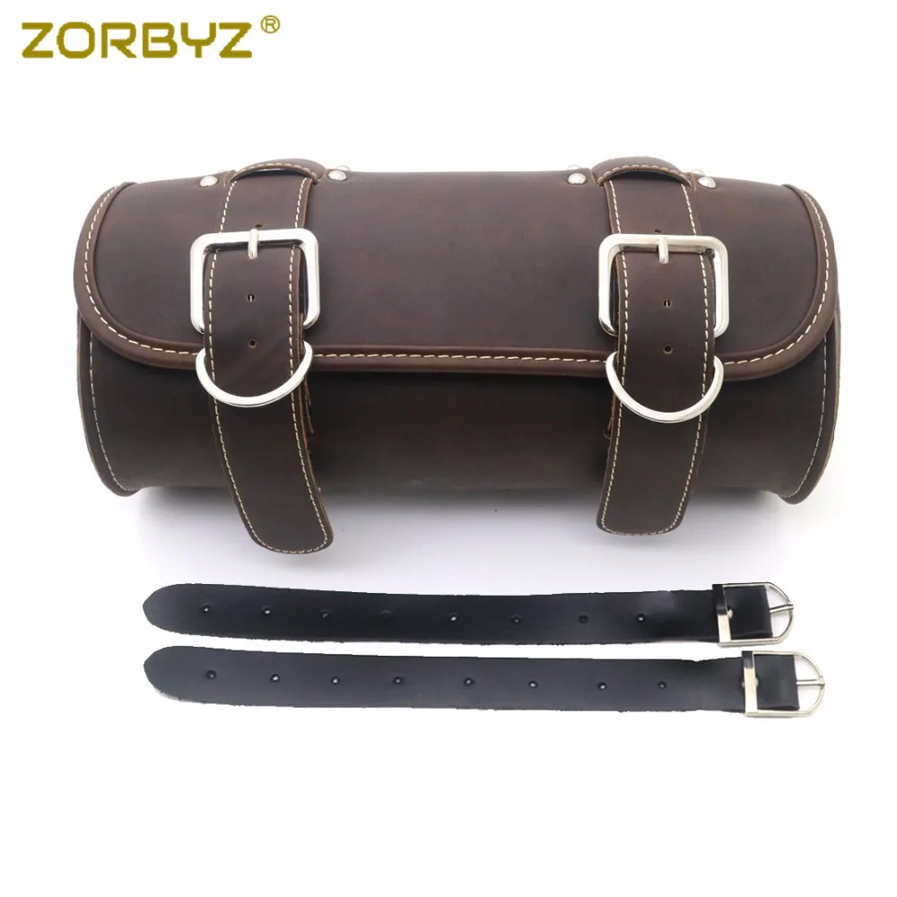 Седельная сумка ZORBYZ для мотоцикла универсальная из искусственной кожи