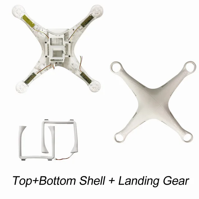 1 комплект DJI Phantom 3 Pro/Adv Корпус Корпуса Верхняя Нижняя крышка шасси с винтами ESC и компасом оригинальные запчасти для DJI