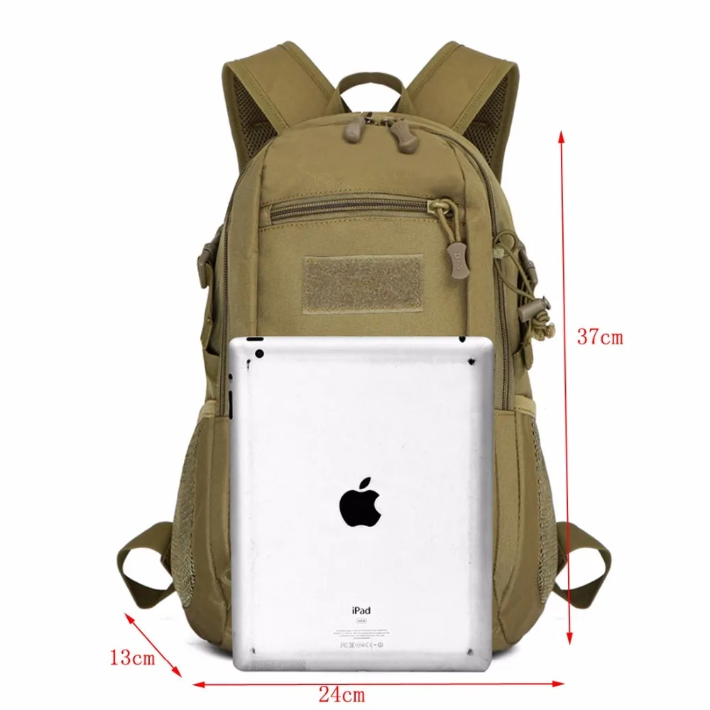 Открытый Нейлоновый Холст Водонепроницаемый дорожный спортивный рюкзак 15л Студенческая школьная Мужская походная альпинистская тренировочная армейская тактическая Сумка Molle