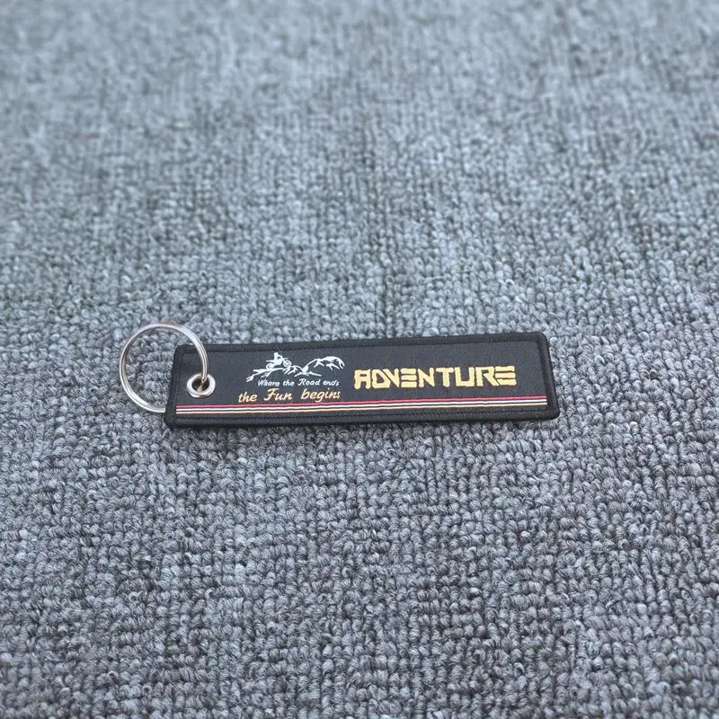 Брелок в виде мотоцикла тканая бирка кольца для ключей этикетка цепь KTM Adventure Duke RC