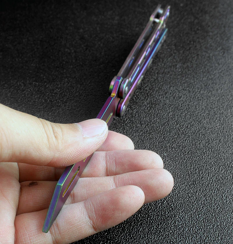 KKWOLF Новый BM42 нож из нержавеющей стали balisong с бабочкой тренировочный