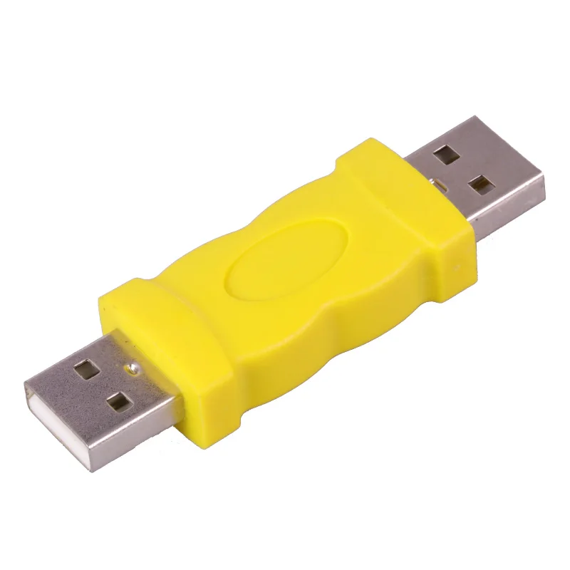 1 шт. желтый цвет USB 2 0 Тип мужчина к охватываемая втулка разъем адаптера M/M