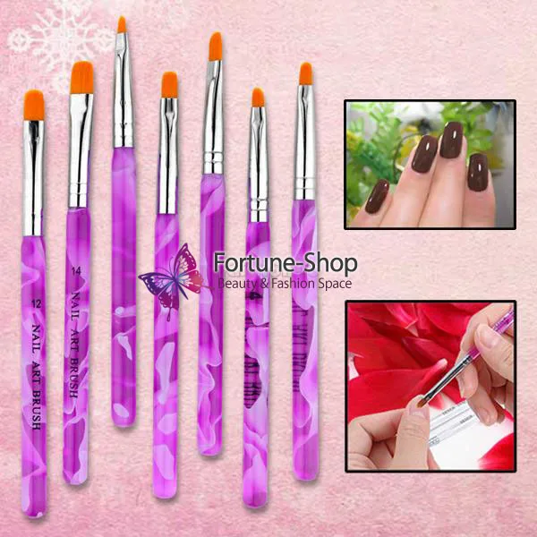 TKGOES 7 шт. в 1 новая акриловая Фотографическая ручка для рисования|painting brush pen|nail art