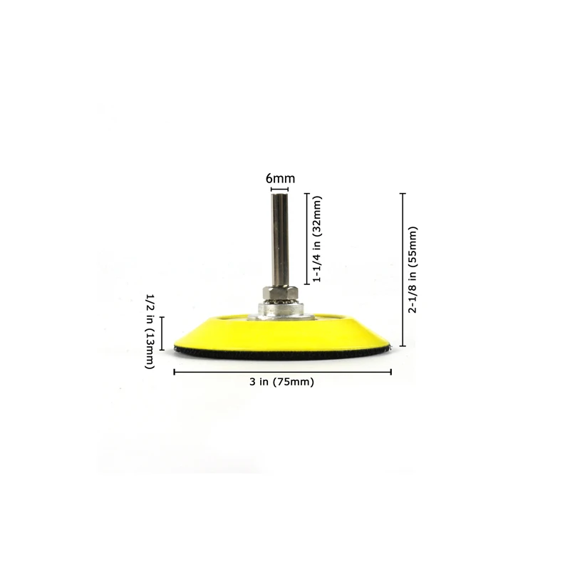 Полиуретановая накладка для шлифования 75 мм 3 дюйма с крючком и петлей|Абразивные