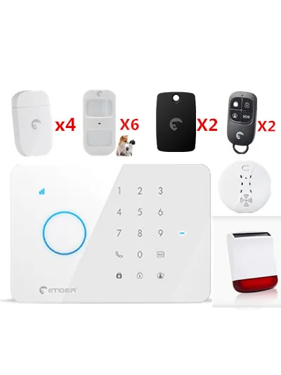 Etiger Беспроводная S3B GSM домашняя сигнализация с солнечной сирены и питомец