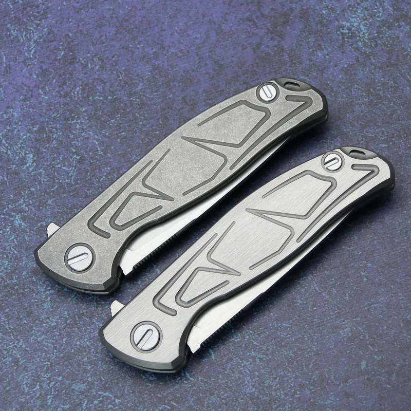 Складной нож KANEDIIA kH Flipper карманный кухонный резец из стали D2 с титановым
