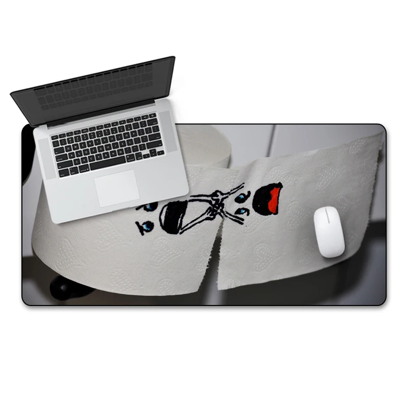 FFFAS 80X40cm Large Game Mouse Pad Cute funny paper towels Computer table mat Cushion for keyboard and mouse HD printing XXL | Компьютеры
