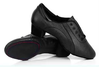 Туфли мужские кожаные для латиноамериканских танцев спортивная обувь с мягкой
