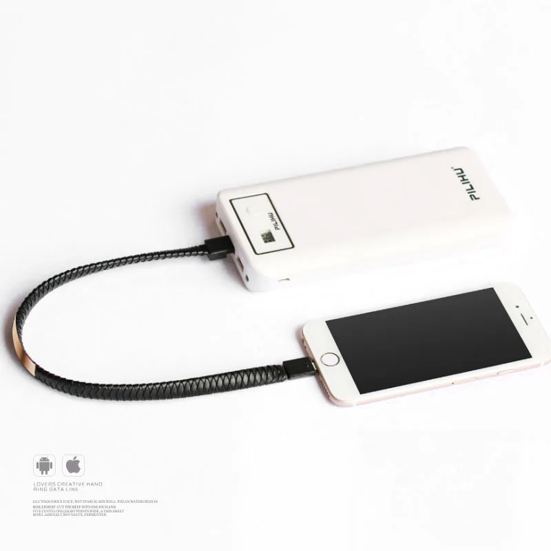 Ошейник из воловьей кожи usb кабель Зарядное устройство провод передачи данных SM
