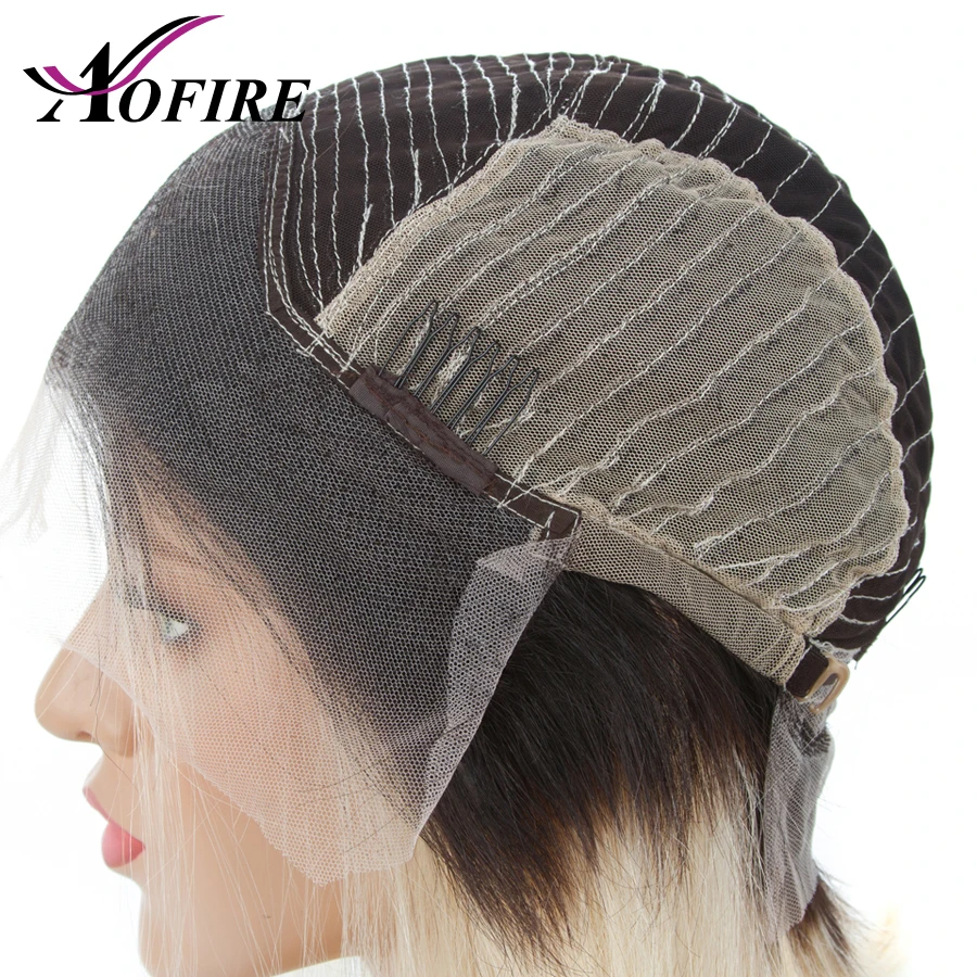 Ombre 1B 613 светлый парик спереди предварительно отобранные волосы бразильские Remy