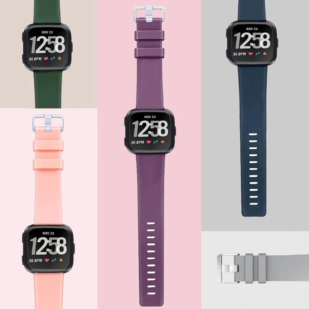 Duszake сменный ремешок для Fitbit Versa Lite Edition мягкий силиконовый водонепроницаемый ремешок для браслета Fitbit Versa