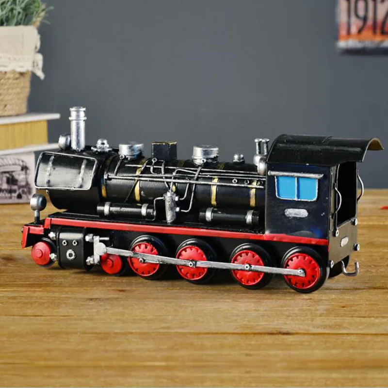 Ручной работы в стиле ретро из металла паровоз поезд Утюг Королевский модель