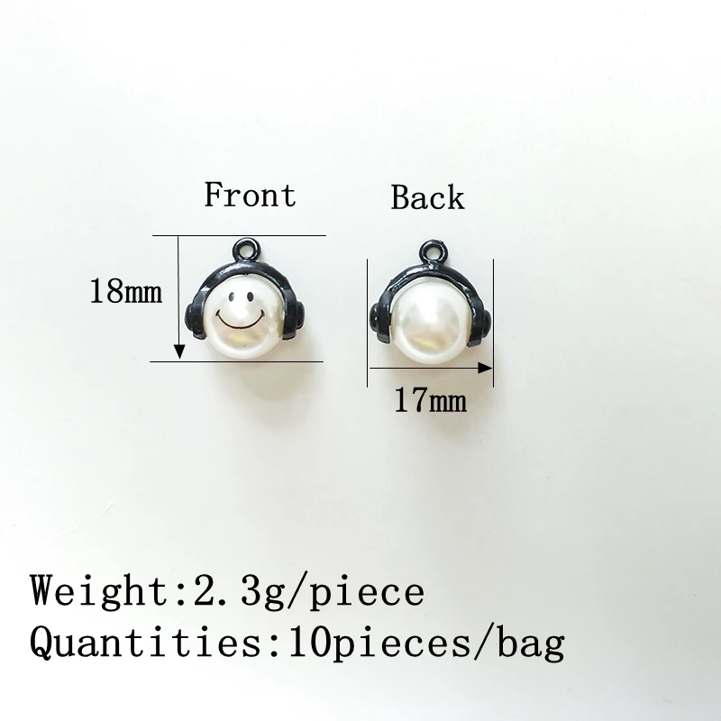 

2019 New 10pieces 17mm Imitation Pearl Charms Pendant Linker for DIY Necklace Bracelet Jewelry Accessories